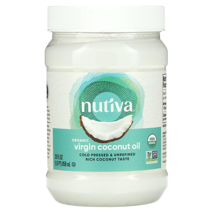 Nutiva, Organic Virgin Coconut Oil, 14 fl oz (414 ml)