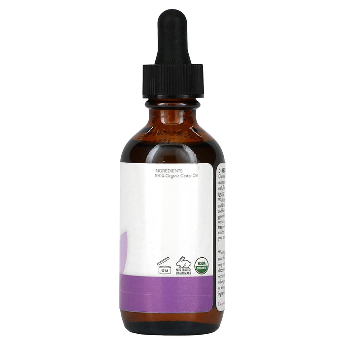 Eva Naturals, Organic Castor Oil, 2 oz (60 ml)