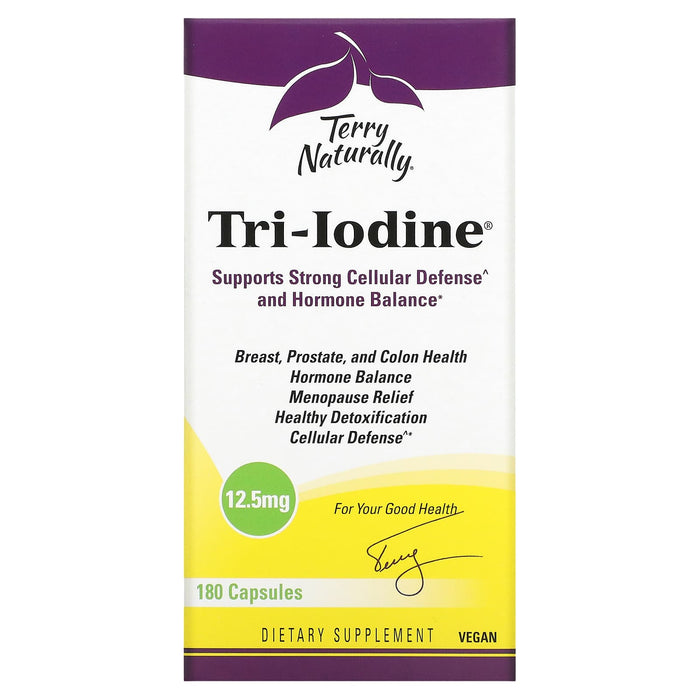 Terry Naturally, Tri-Iodine, 6.25 mg, 90 Capsules