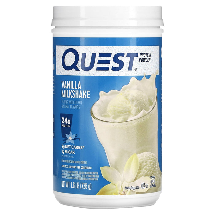 Quest Nutrition, Protein Powder, Vanilla Milkshake, 3 lb (1.36 kg)