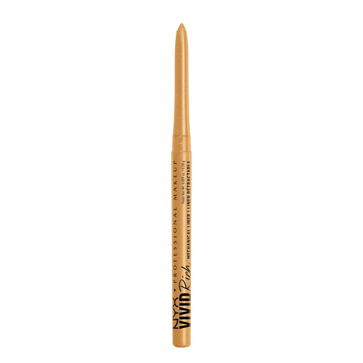 NYX PROFESSIONAL MAKEUP Mechanical Eye Pencil, Vivid Rich Mechanical, Creamy Retractable Eyeliner - Amber Stunner, Gold Eyeliner