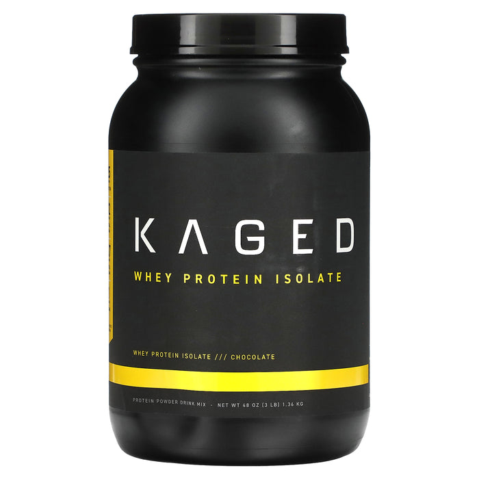 Kaged, Whey Protein Isolate, Chocolate, 3 lb (1.36 kg)