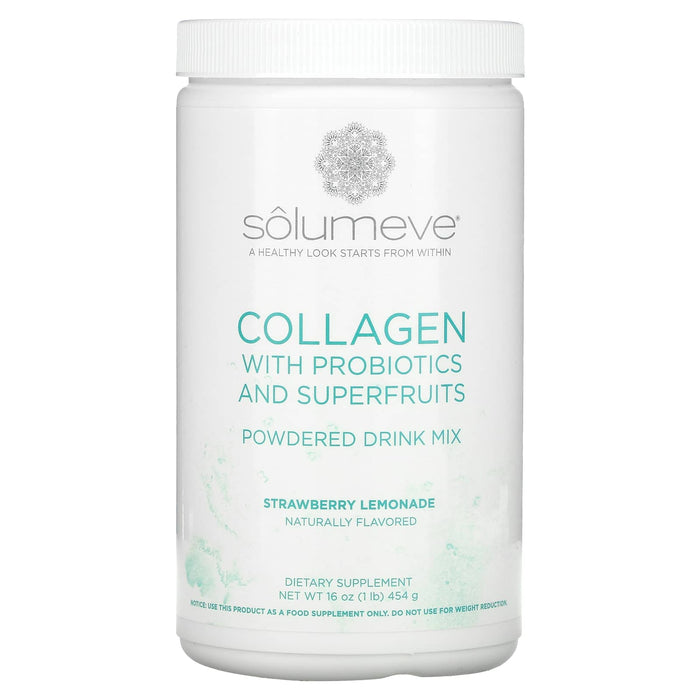 Solumeve, Collagen with Probiotics and Superfruits, Powdered Drink Mix, Citrus, 16 oz (454 g)