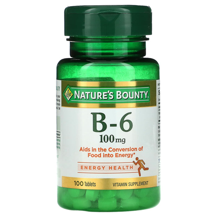 Nature's Bounty, Vitamin B-6, 100 mg, 100 Tablets