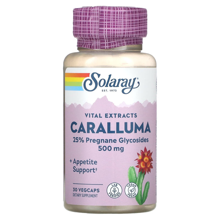 Solaray, Caralluma, Vital Extracts, 500 mg, 30 VegCaps