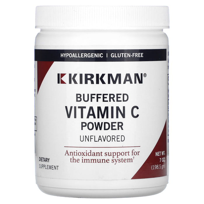 Kirkman Labs, Buffered Vitamin C Powder, Unflavored, 7 oz (198.5 g)
