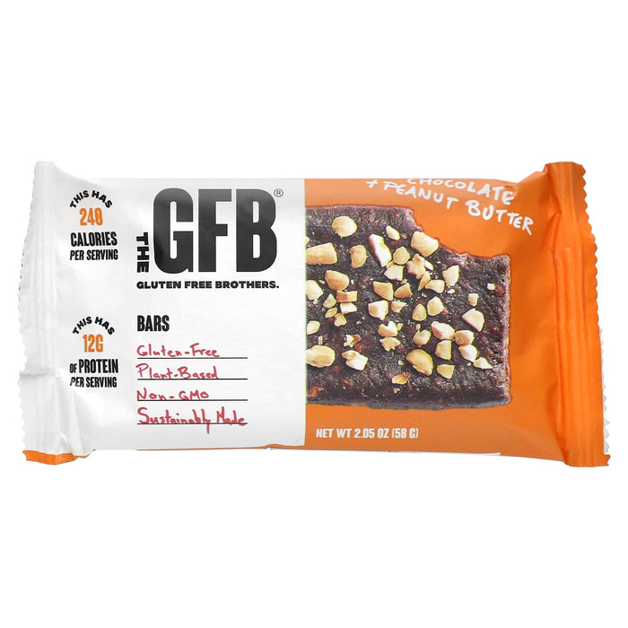 The GFB, Gluten Free Bars, Peanut Butter, 12 Bars, 2.05 oz (58 g)