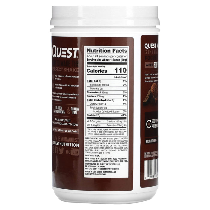 Quest Nutrition, Protein Powder, Cinnamon Crunch, 1.6 lb (726 g)
