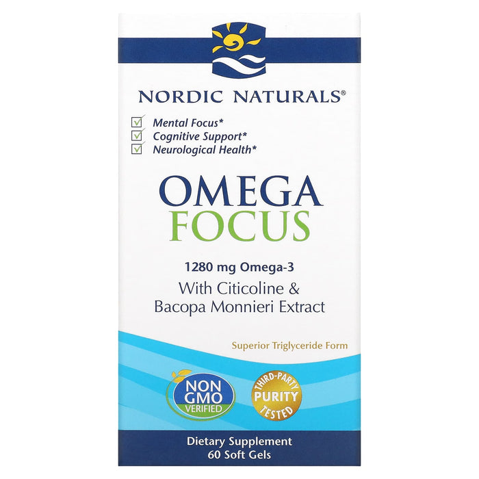 Nordic Naturals, Omega Focus, 1,280 mg, 60 Soft Gels