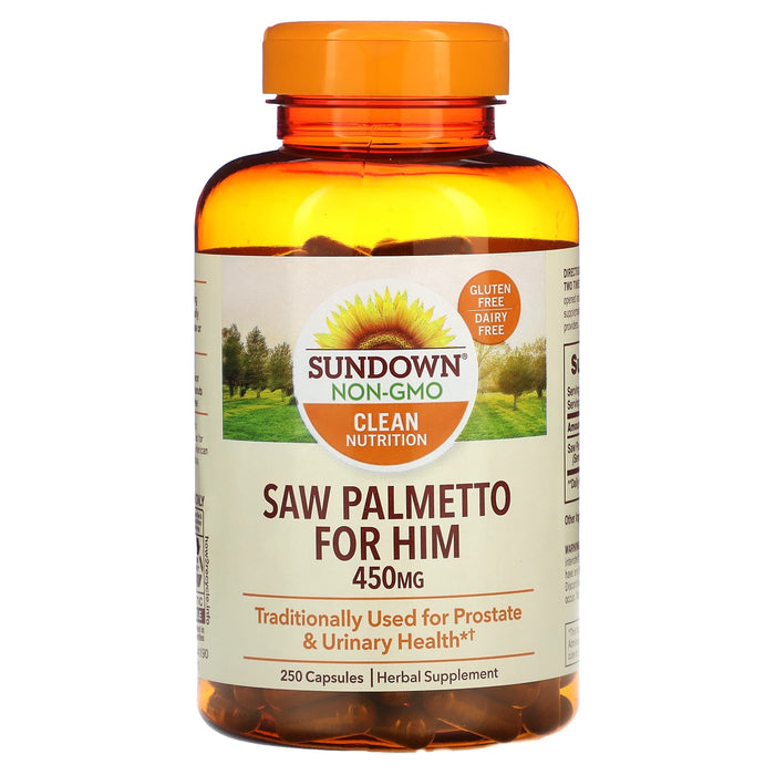 Sundown Naturals, Saw Palmetto For Him, 225 mg, 250 Capsules