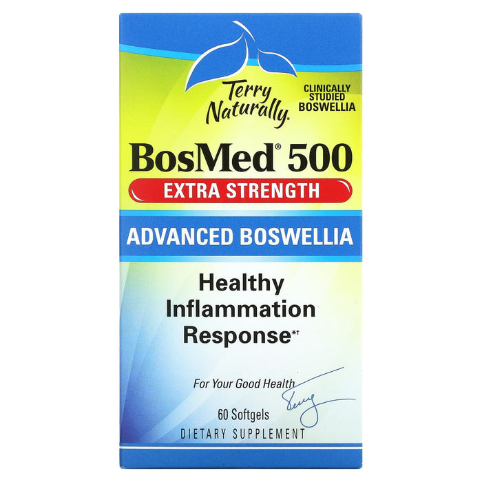 Terry Naturally, BosMed 500, Extra Strength, Advanced Boswellia, 60 Softgels