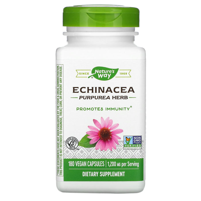 Nature's Way, Echinacea Purpurea Herb, 400 mg, 100 Vegan Capsules