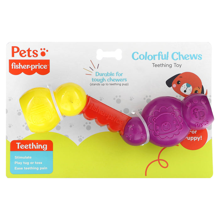 Fisher-Price, Pets, Colorful Chews, Teething Toy, For Puppy, 1 Chew Toy