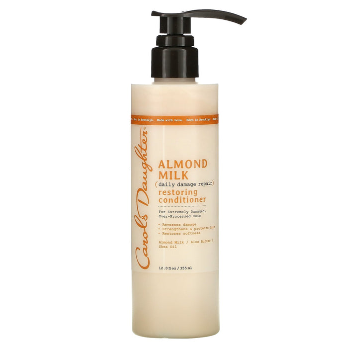 Carol's Daughter, Almond Milk, Daily Damage Repair, Restoring Conditioner, For Extremely Damaged, Over-Processed Hair, 12 fl oz (355 ml)