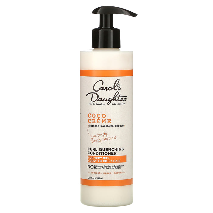 Carol's Daughter, Coco Creme, Intense Moisture System, Curl Quenching Conditioner, For Very Dry, Curly to Coil Hair, 12 fl oz (355 ml)