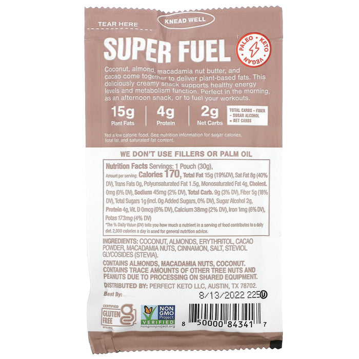 SuperFat, Keto Nut Butter, Macadamia MCT + Probiotics, 1.06 oz (30 g)