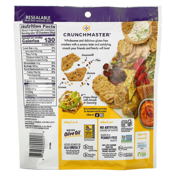 Crunchmaster, Multi-Seed, Baked Rice Crackers, Ultimate Everything, 4 oz (113 g)