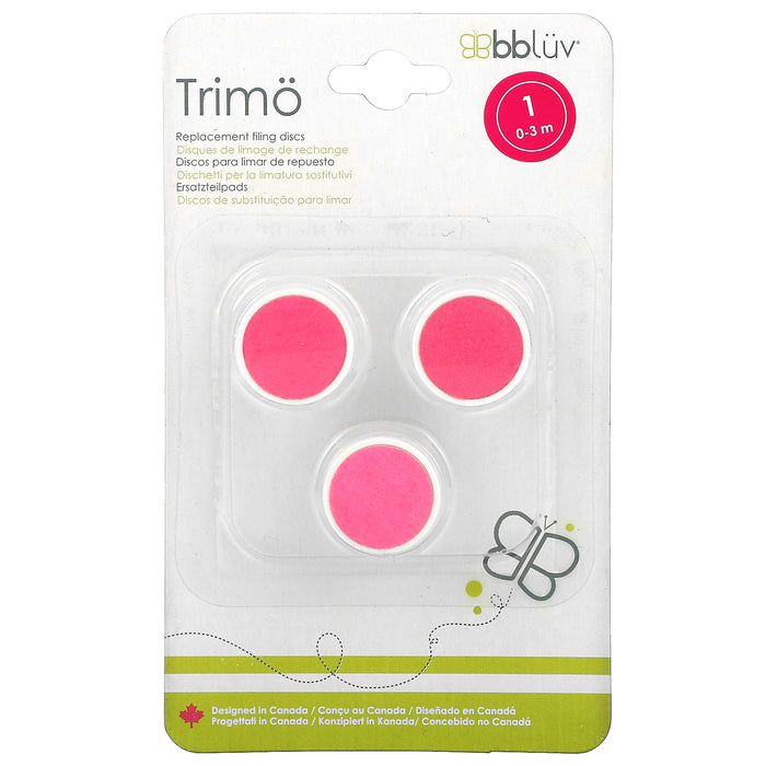 Bbluv, Trimo, Replacement Filing Discs, 1, 0-3 Months, 3 Pack