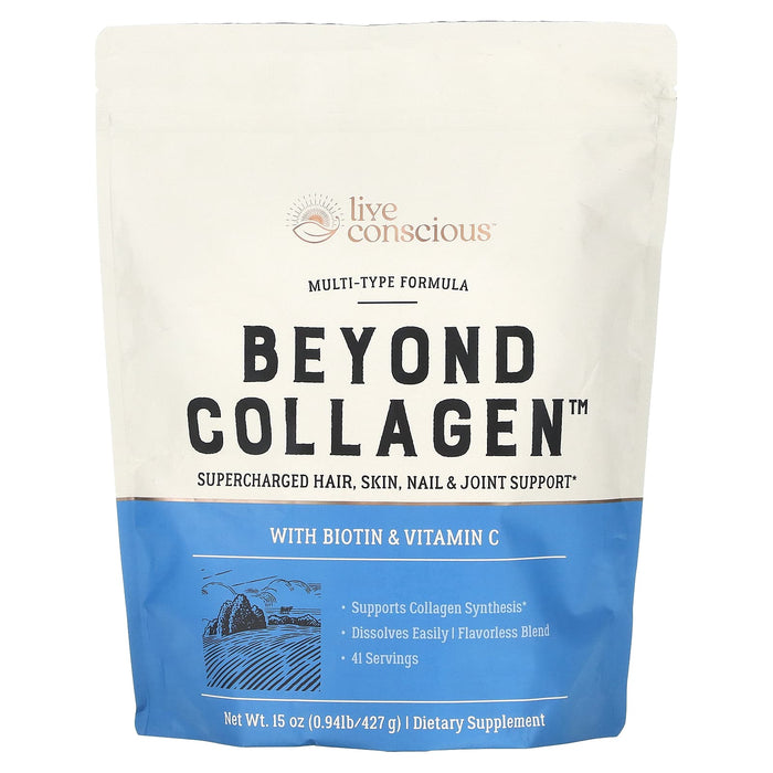 Live Conscious, Beyond Collagen, With Biotin & Vitamin C, 15 oz (427 g)