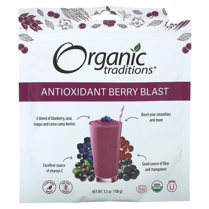 Organic Traditions, Antioxidant Berry Blast, 3.5 oz (100 g)