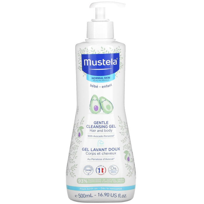 Mustela, Baby, Gentle Cleansing Hair and Body Gel with Avocado, For Normal Skin, 16.90 fl oz (500 ml)