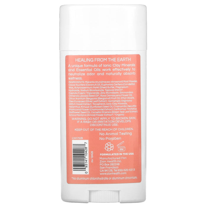 Zion Health, Bold, ClayDry Deodorant, Shower Fresh, 2.8 oz (80 g)