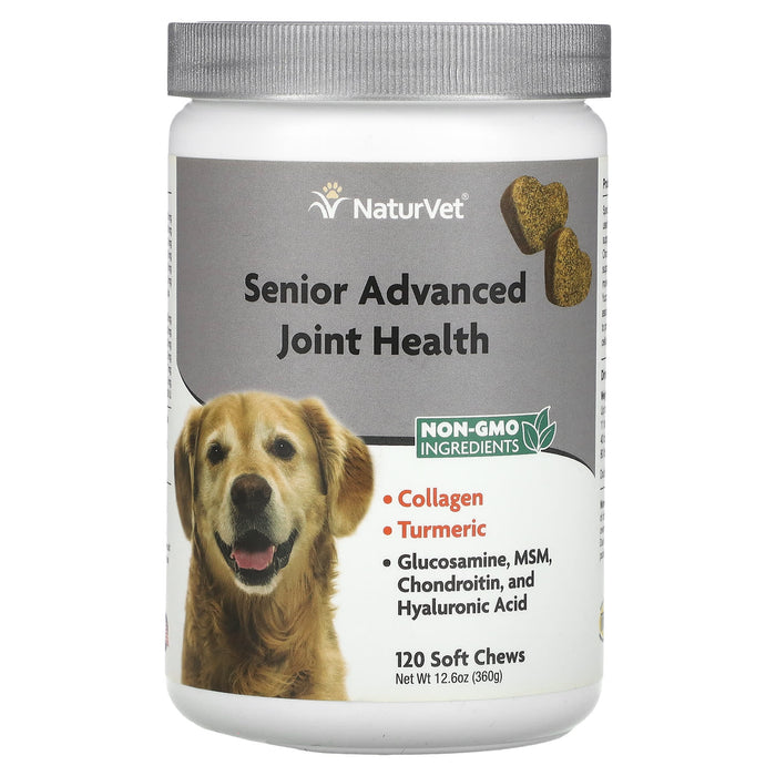 NaturVet, Senior Advanced Joint Health, 120 Soft Chews, 12.6 oz (360 g)
