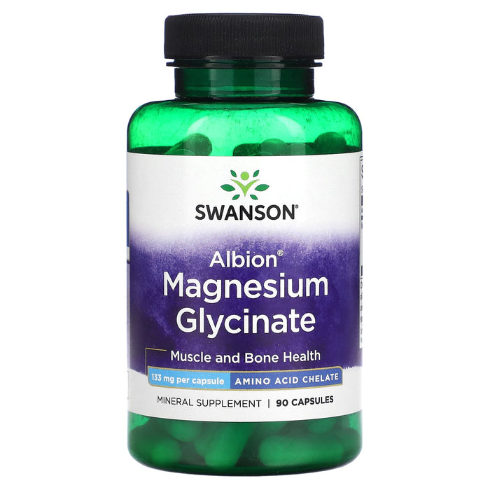 Swanson, Albion, Magnesium Glycinate, 133 mg, 90 Capsules