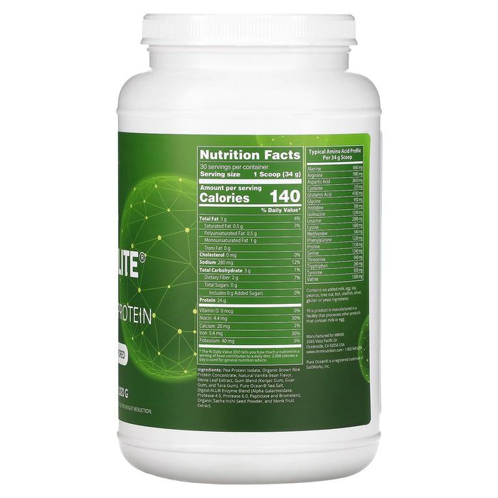 MRM Nutrition, Veggie Elite, Performance Protein, Vanilla Bean, 2.2 lb (1,020 g)