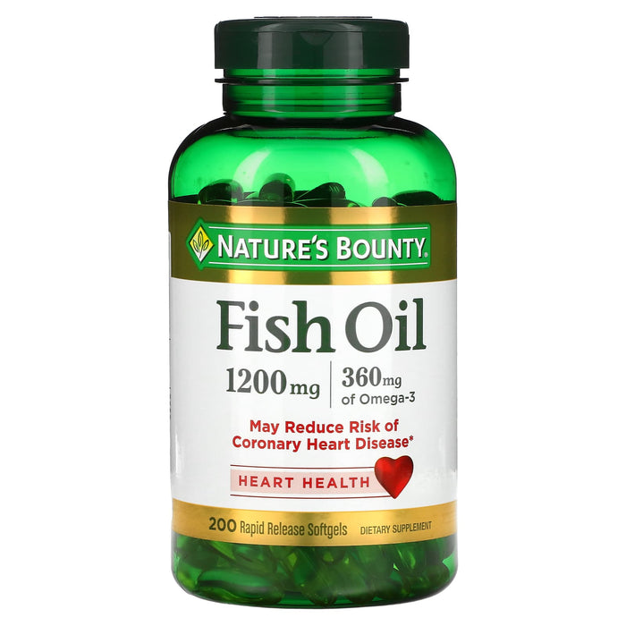 Nature's Bounty, Fish Oil, 1,200 mg, 320 Rapid Release Softgels