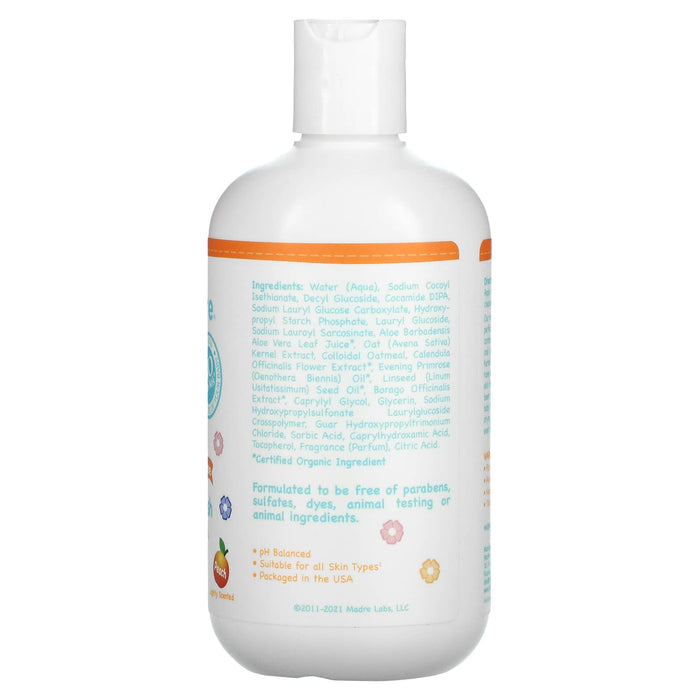 Mild By Nature, Tear-Free Baby Shampoo & Body Wash, Peach, 12.85 fl oz (380 ml)