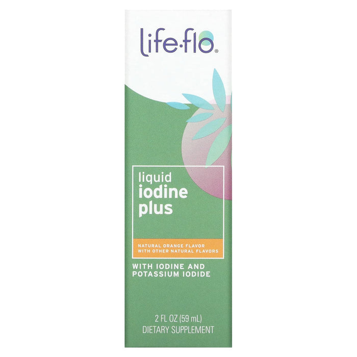 Life-flo, Liquid Iodine Plus, With Potassium Iodide & Iodine, Unflavored, 2 fl oz (59 ml)