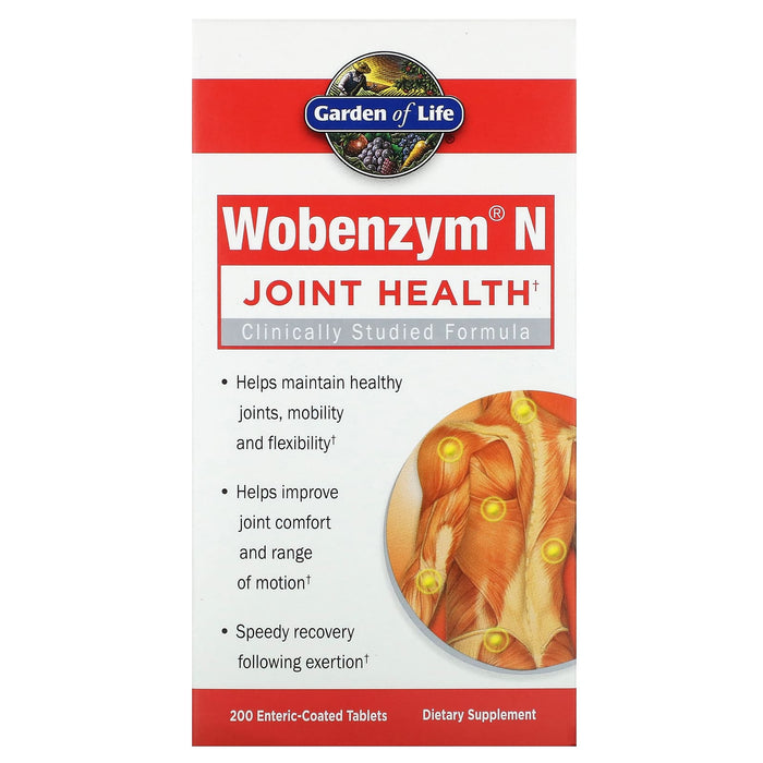 Wobenzym N, Joint Health, 400 Enteric-Coated Tablets