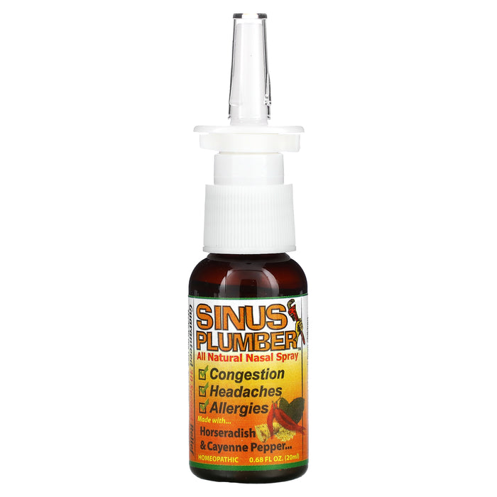 Greensations, Sinus Plumber, All Natural Nasal Spray, 0.68 fl oz (20 ml)