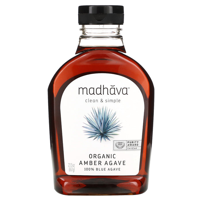 Madhava Natural Sweeteners, Organic Agave Five, Low-Glycemic Sweetener, 16 oz (454 g)