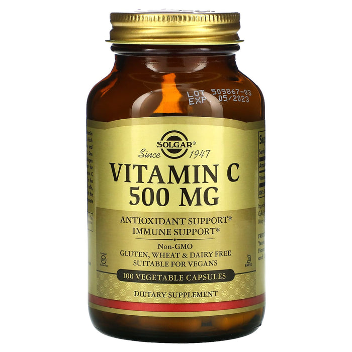 Solgar, Vitamin C, 1,000 mg, 100 Vegetable Capsules