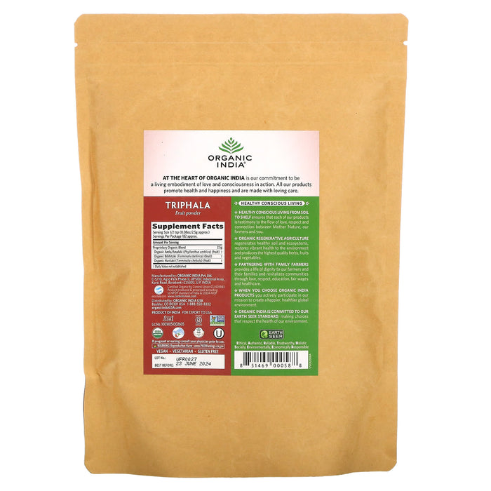 Organic India, Triphala, Fruit Powder, 16 oz (454 g)