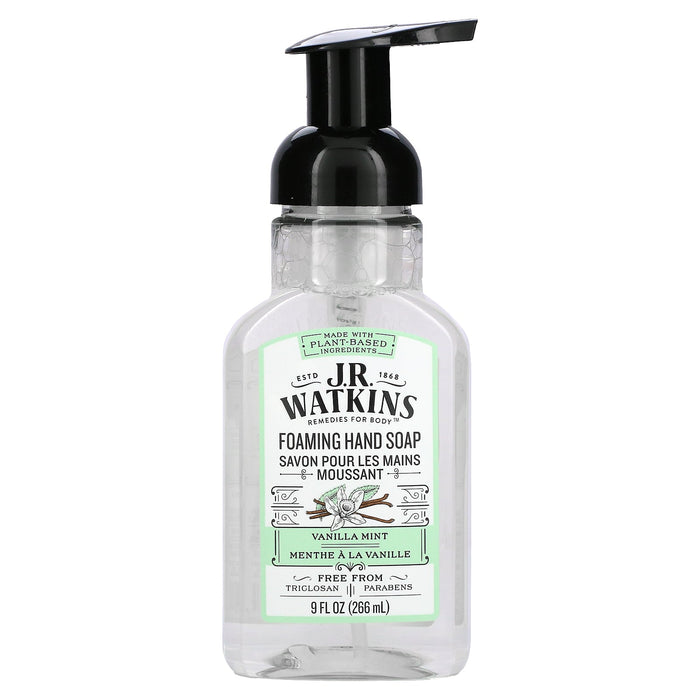 J R Watkins, Foaming Hand Soap, Aloe & Green Tea, 9 fl oz (266 ml)