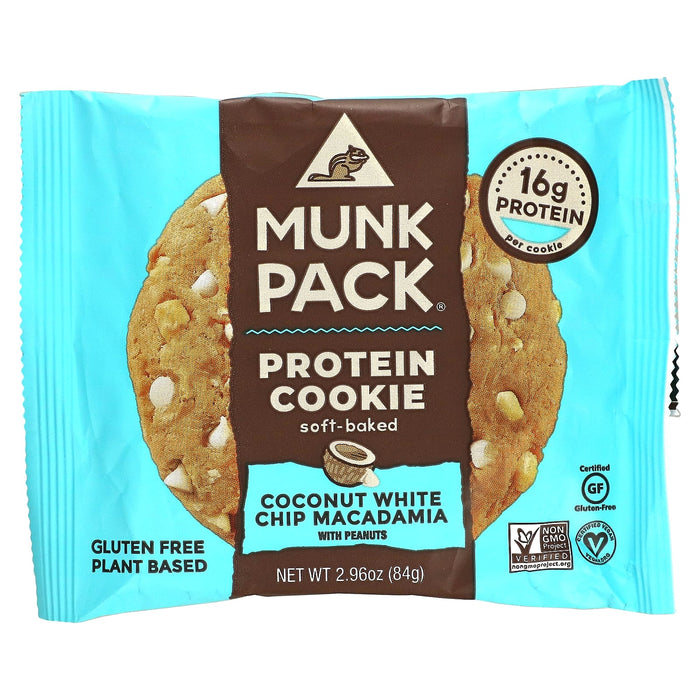 Munk Pack, Protein Cookie, Coconut White Chip Macadamia, 2.96 oz (84 g)