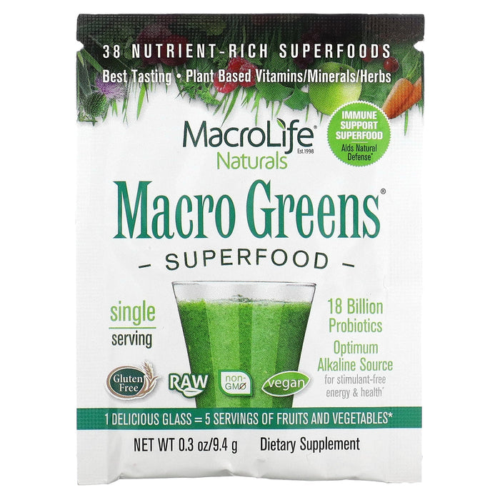 Macrolife Naturals, Macro Greens, Superfood, 30 oz (850 g)