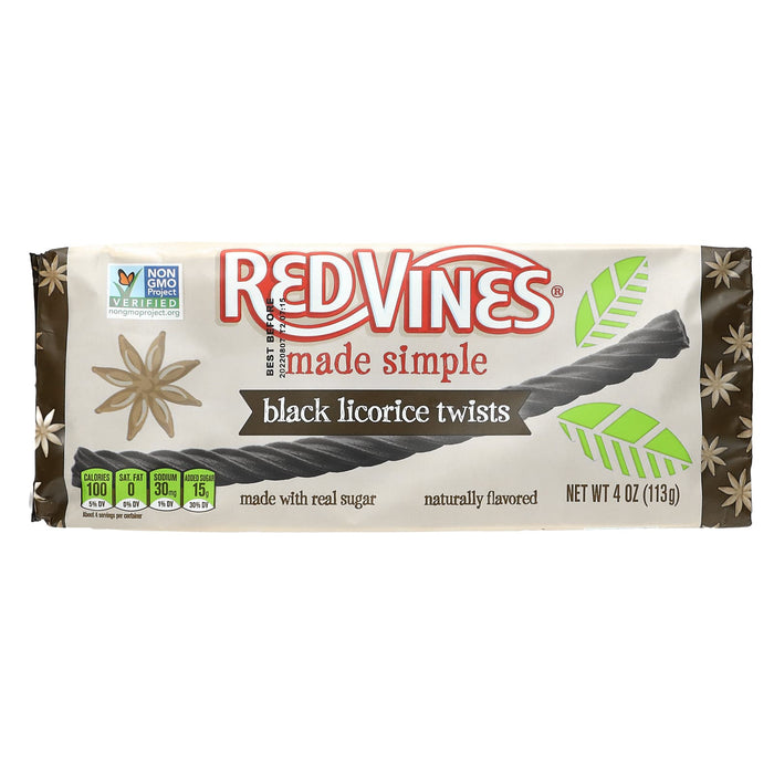 Red Vines, Licorice Tray, Made Simple, Mixed Berry Twist, 4 oz (113 g)