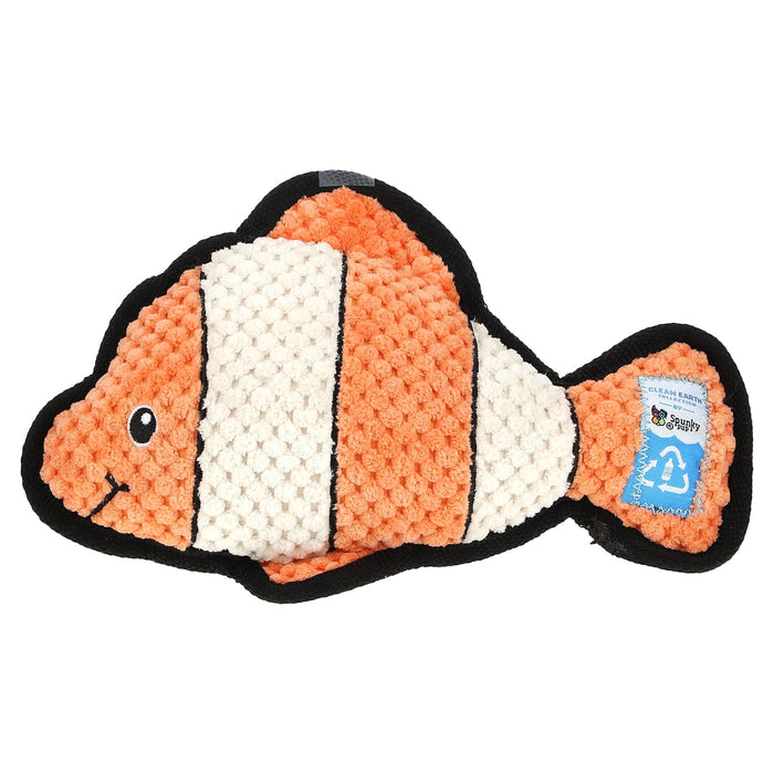 Spunky Pup, Clean Earth Plush, Clownfish, 1 Toy