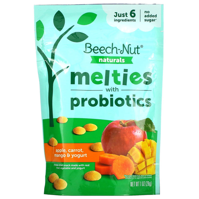 Beech-Nut, Naturals, Melties with Probiotics, 8+ Months, Pear, Mango, Spinach & Yogurt, 1 oz (28 g)