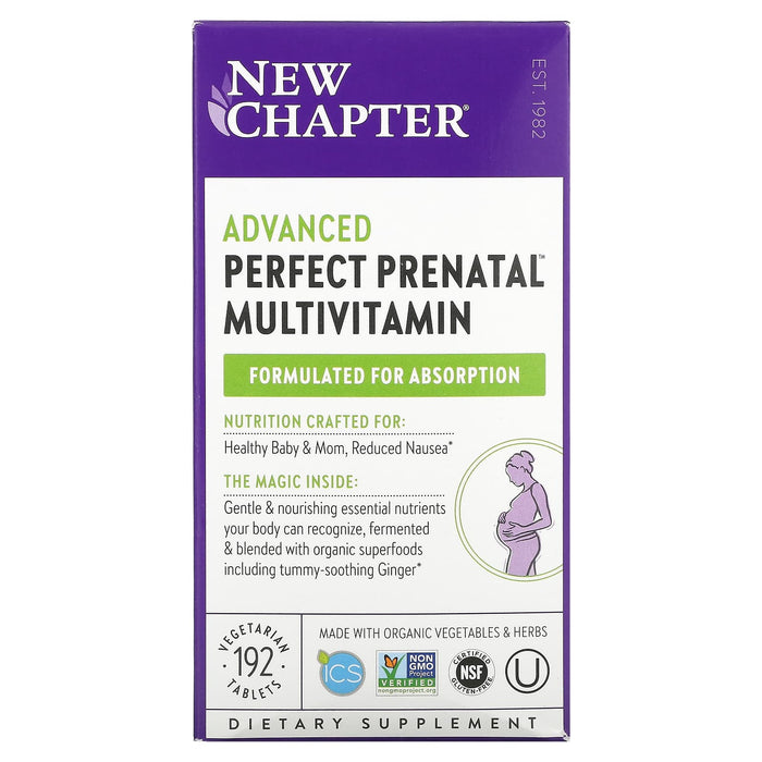 New Chapter, Advanced Perfect Prenatal Multivitamin, 270 Vegetarian Tablets