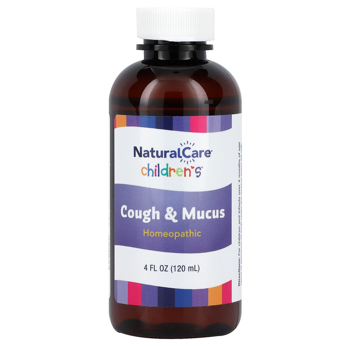 NaturalCare, Children's Cough & Mucus, 4 Months & Up, Natural Berry, 4 fl oz (120 ml)