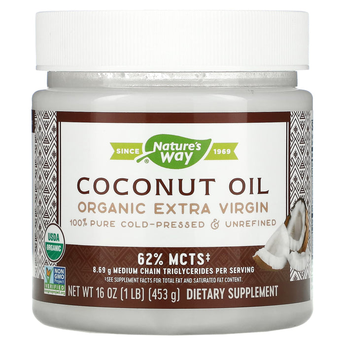Nature's Way, Organic Coconut Oil, Extra Virgin, 32 oz (907 g)