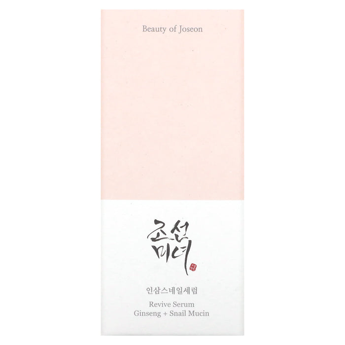 Beauty of Joseon, Revive Serum, Ginseng + Snail Mucin, 1.01 fl oz (30 ml)