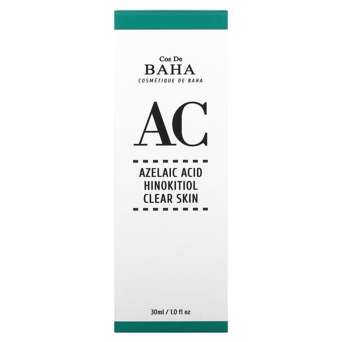 Cos De BAHA, Azelaic Acid Hinokitiol Clear Skin, 1 fl oz (30 ml)