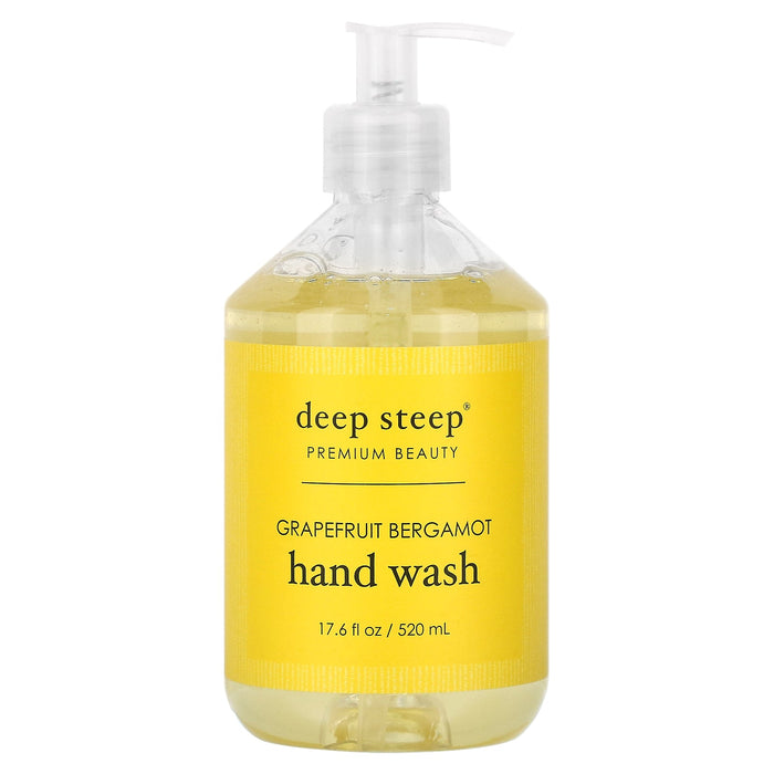 Deep Steep, Hand Wash, Grapefruit Bergamot, 17.6 fl oz (520 ml)