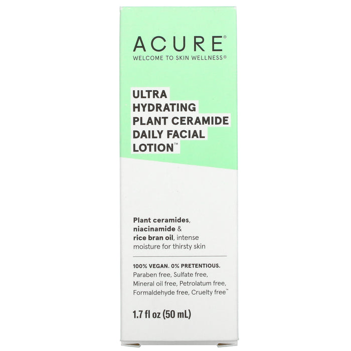 ACURE, Ultra Hydrating Plant Ceramide Daily Facial Lotion, 1.7 fl oz (50 ml)